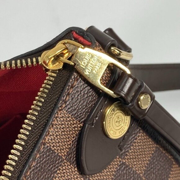 LOUIS VUITTON Damier Duomo Bag Crossbody Shoulder Bag Damier Canvas Brown - Picture 15 of 16